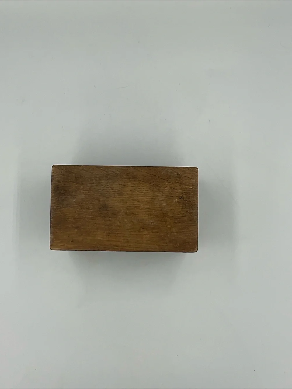 Vintage Wooden Dovetailed Recipe Box Primitive Rustic